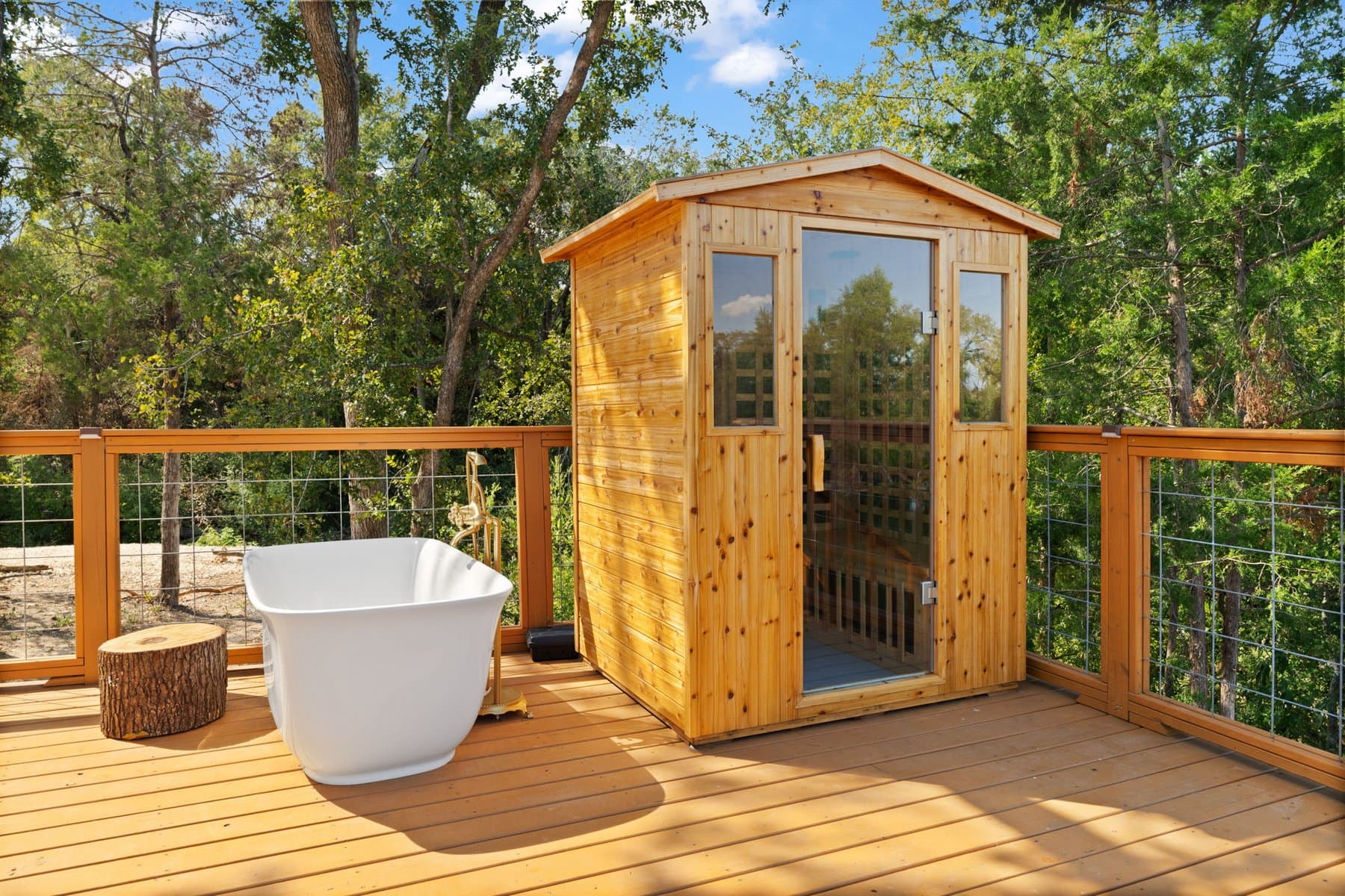 Three Saunas
